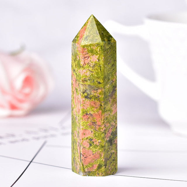 1PC Stone Crystal Point Energy Natural Mineral