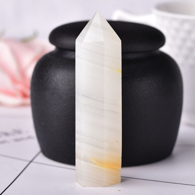 1PC Stone Crystal Point Energy Natural Mineral