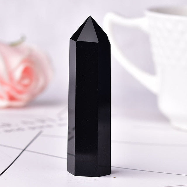 1PC Stone Crystal Point Energy Natural Mineral