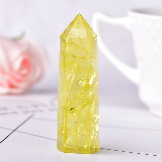 1PC Stone Crystal Point Energy Natural Mineral