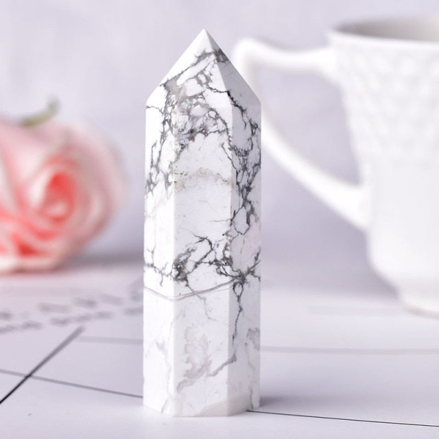1PC Stone Crystal Point Energy Natural Mineral