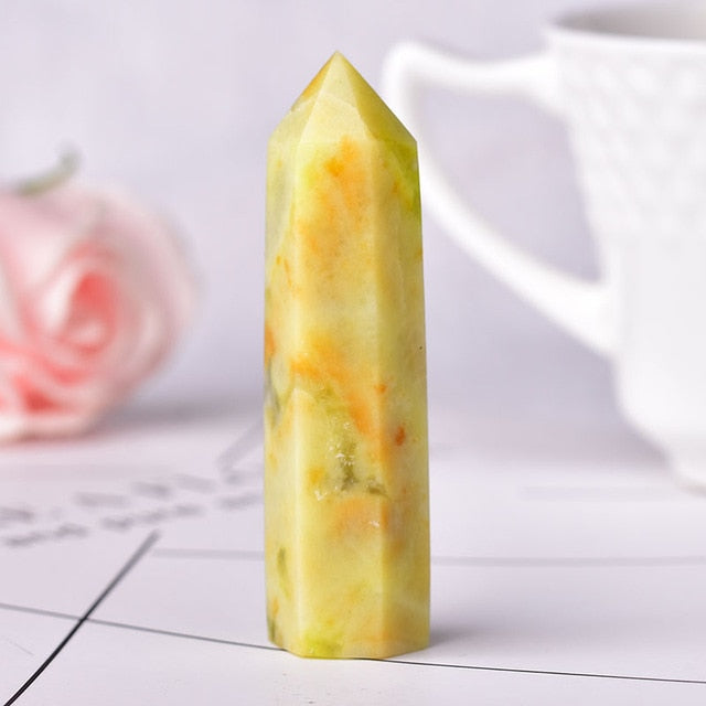 1PC Stone Crystal Point Energy Natural Mineral