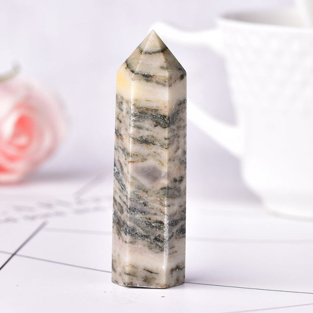 1PC Stone Crystal Point Energy Natural Mineral