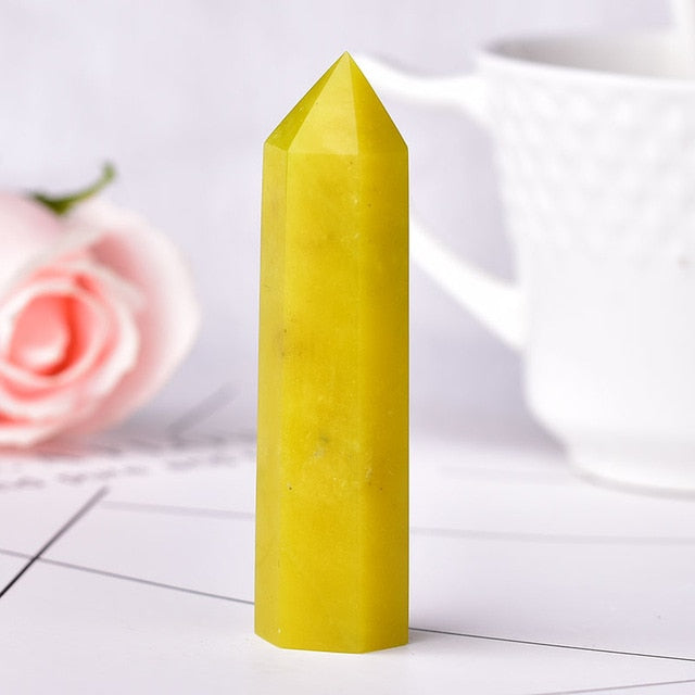 1PC Stone Crystal Point Energy Natural Mineral