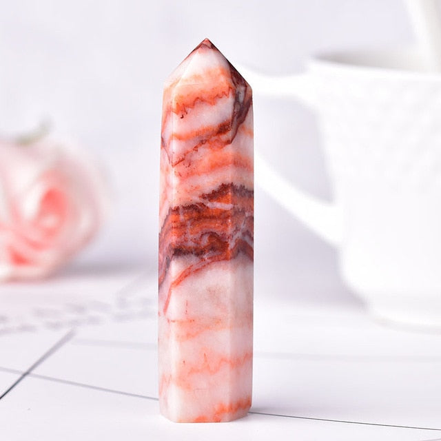 1PC Stone Crystal Point Energy Natural Mineral