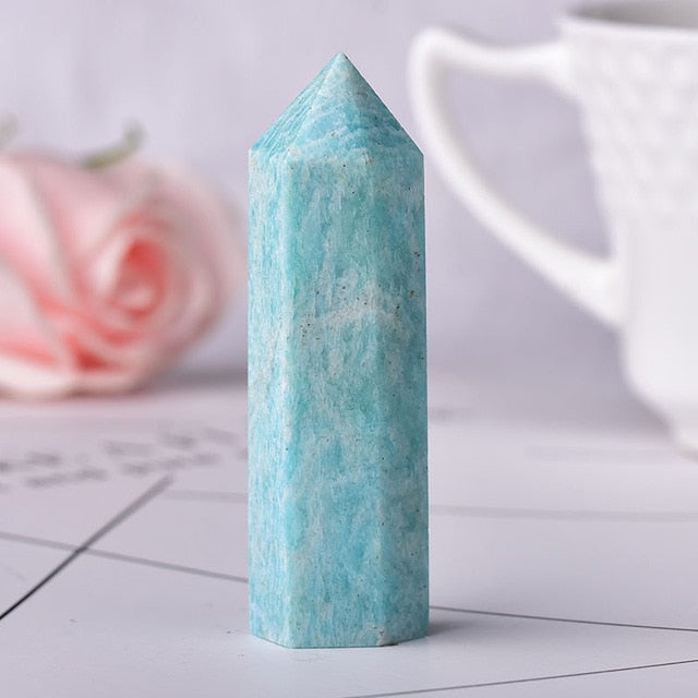 1PC Stone Crystal Point Energy Natural Mineral