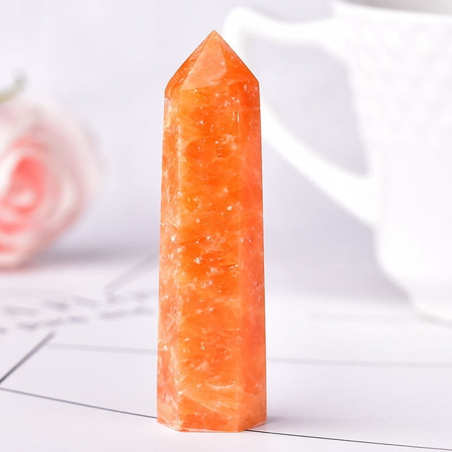 1PC Stone Crystal Point Energy Natural Mineral