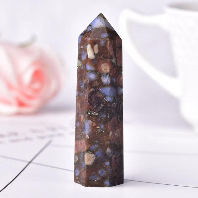 1PC Stone Crystal Point Energy Natural Mineral