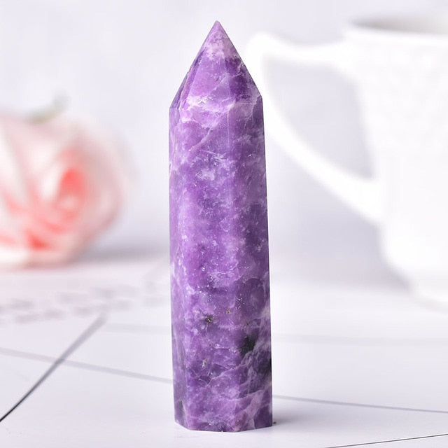 1PC Stone Crystal Point Energy Natural Mineral